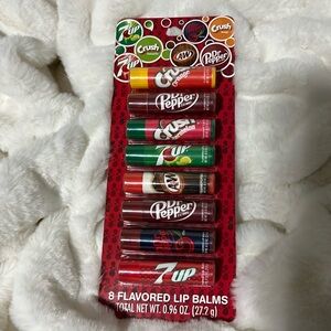 7-Up Dr Pepper Flavored Lip Balm Set